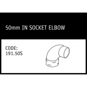 Marley Solvent Joint 50mm In Socket Elbow* - 191.50S